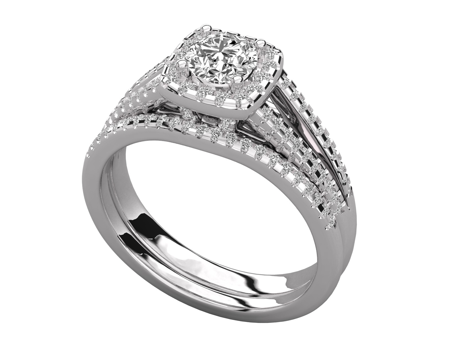 60 Various Modern Ladies and Mens Rings Jewelry Collection 3D print model_14