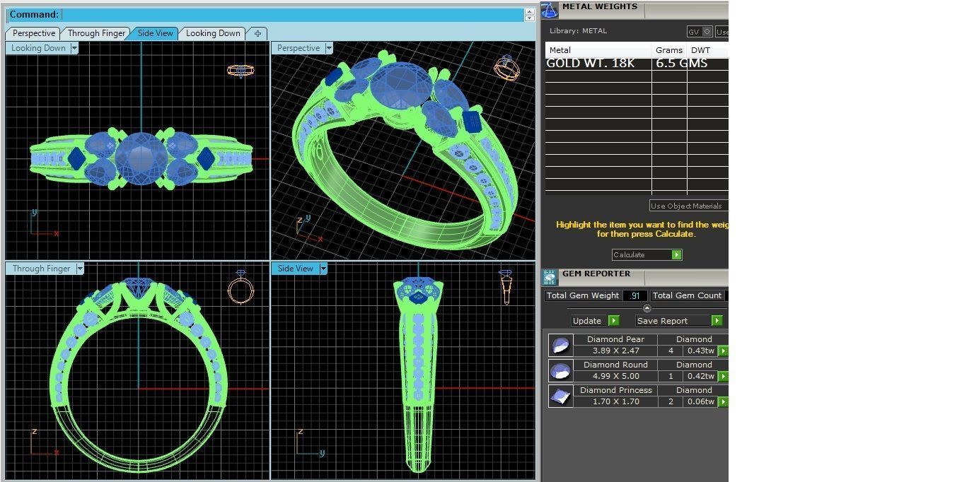 60 Various Modern Ladies and Mens Rings Jewelry Collection 3D print model_26