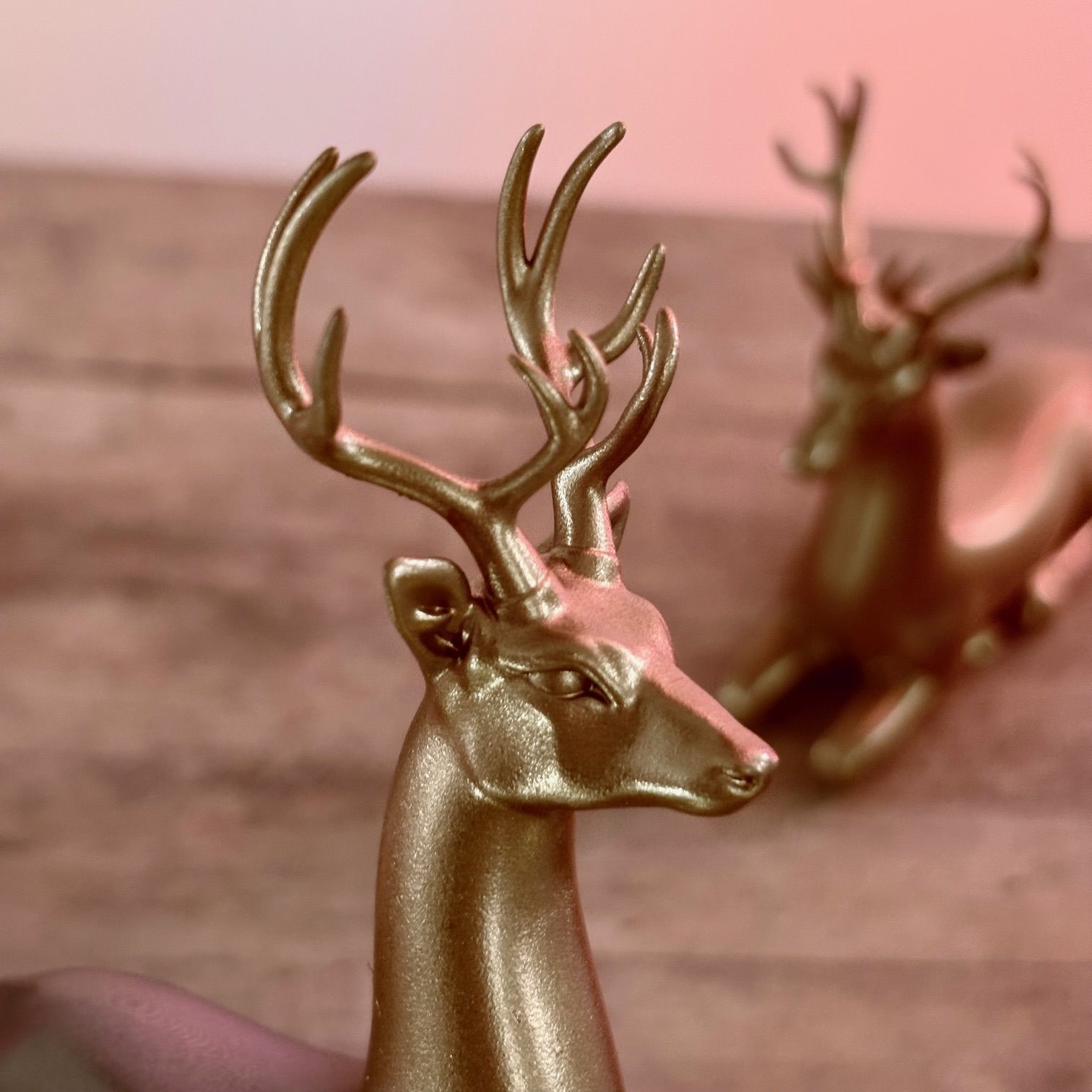 Christmas Deer Art Sculpture Pack 3D print model_3