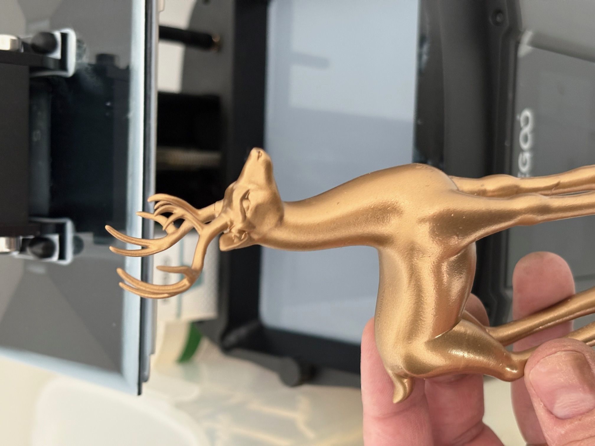 Christmas Deer Art Sculpture Pack 3D print model_1