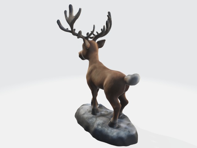 Christmas reindeer 3D print model_2