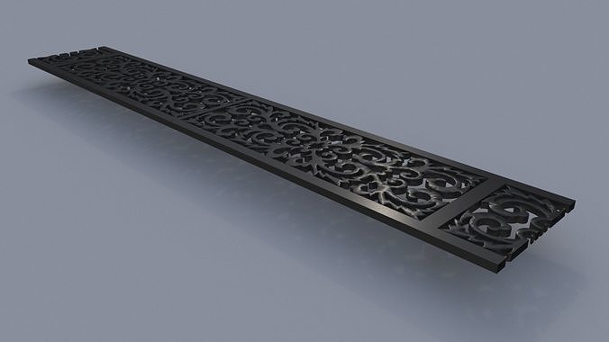 RailingFenceMetalornement 3D model