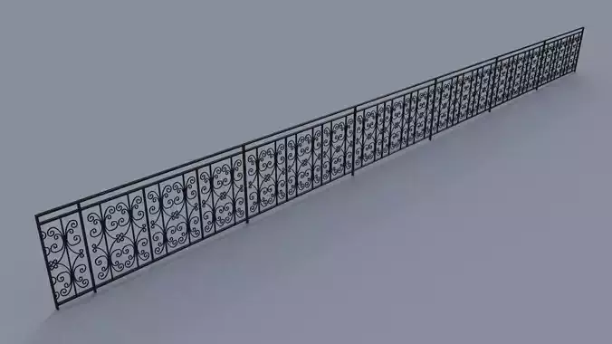 RailingFenceMetalornementC