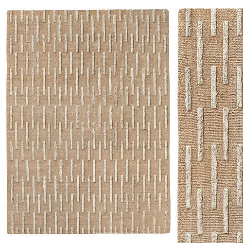 Nika Wool Rug Camel 3D model