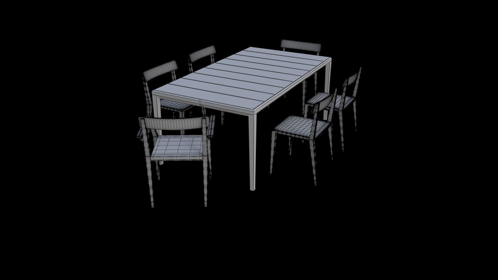 rodatekatablechairs 3D model_7