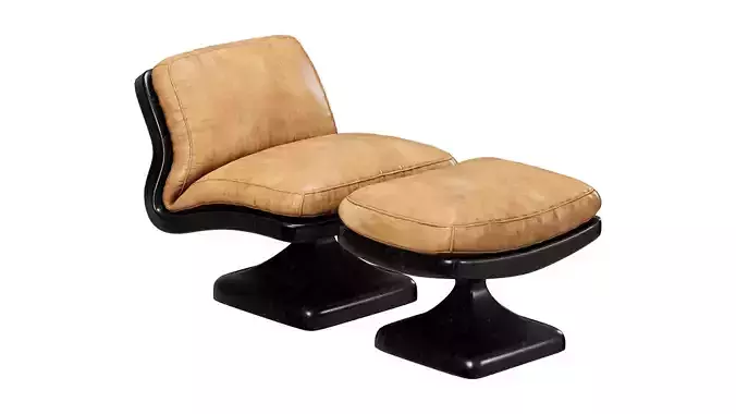 Voss Lounge Chair and Ottoman Set
