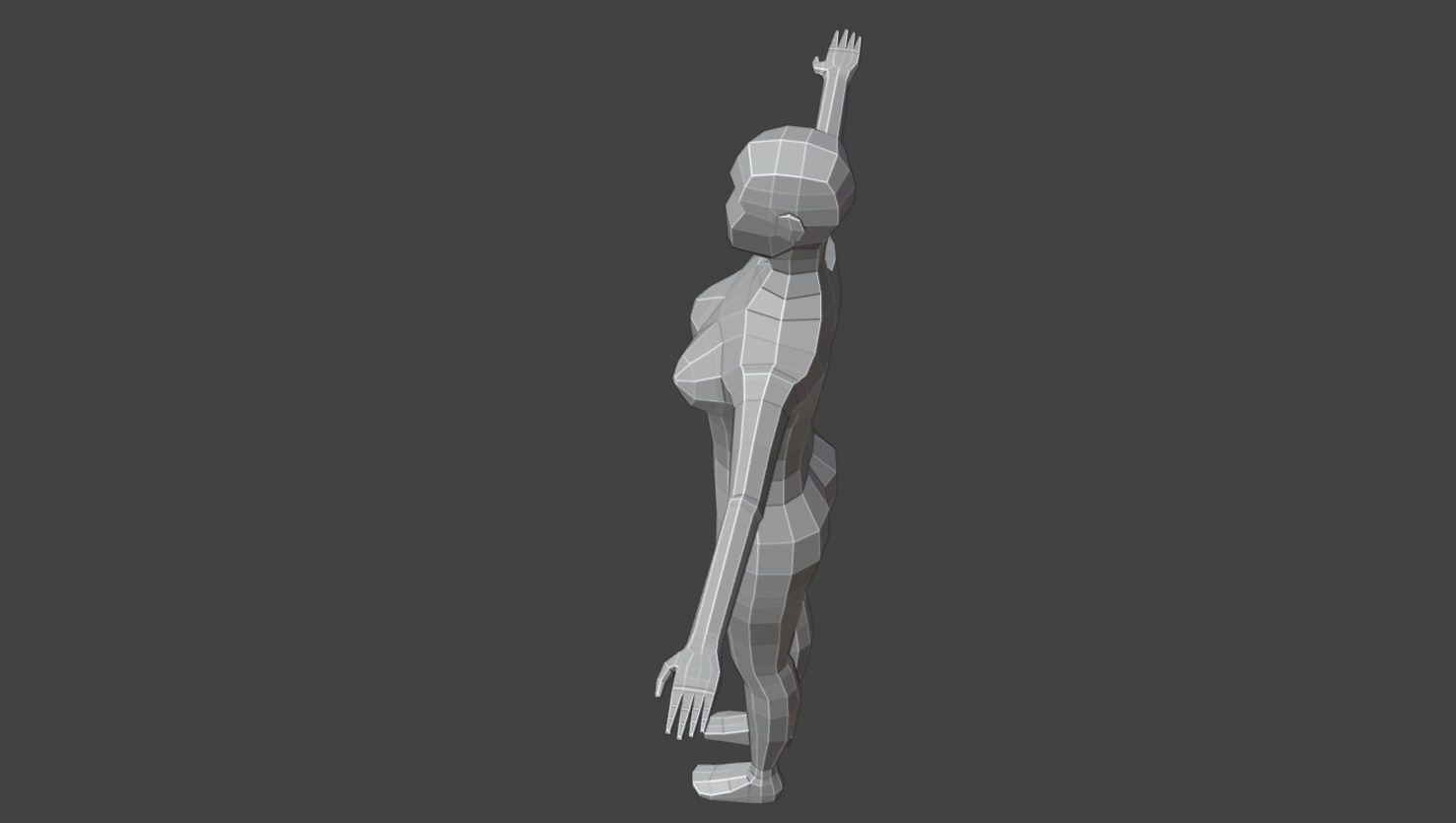 Low Poly Female Stylized Character  Free low-poly 3D model_18