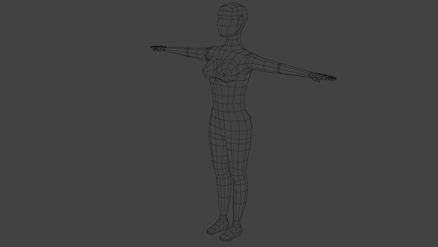 Low Poly Female Stylized Character  Free low-poly 3D model_7