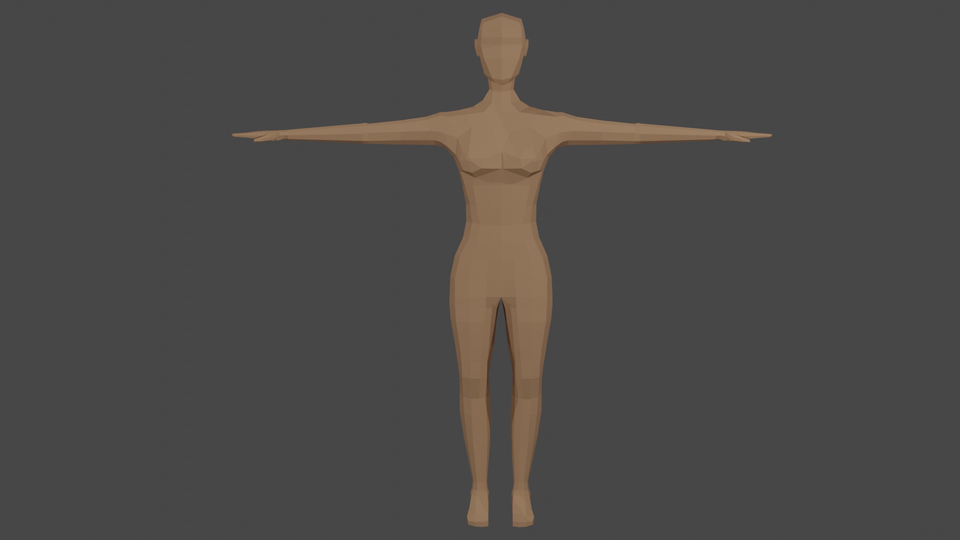 Low Poly Female Stylized Character  Free low-poly 3D model_1