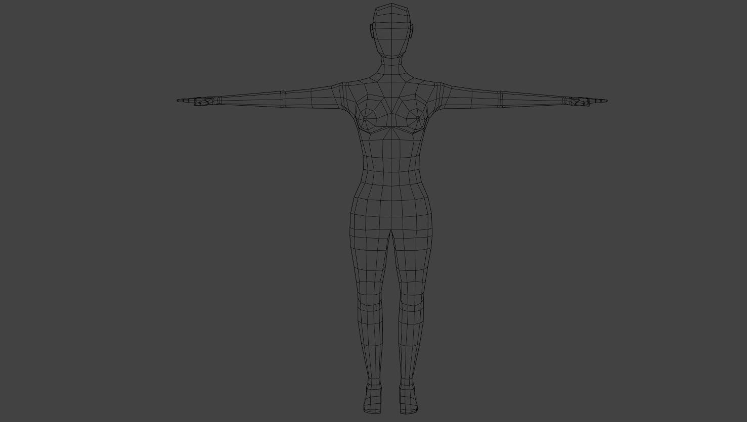 Low Poly Female Stylized Character  Free low-poly 3D model_9