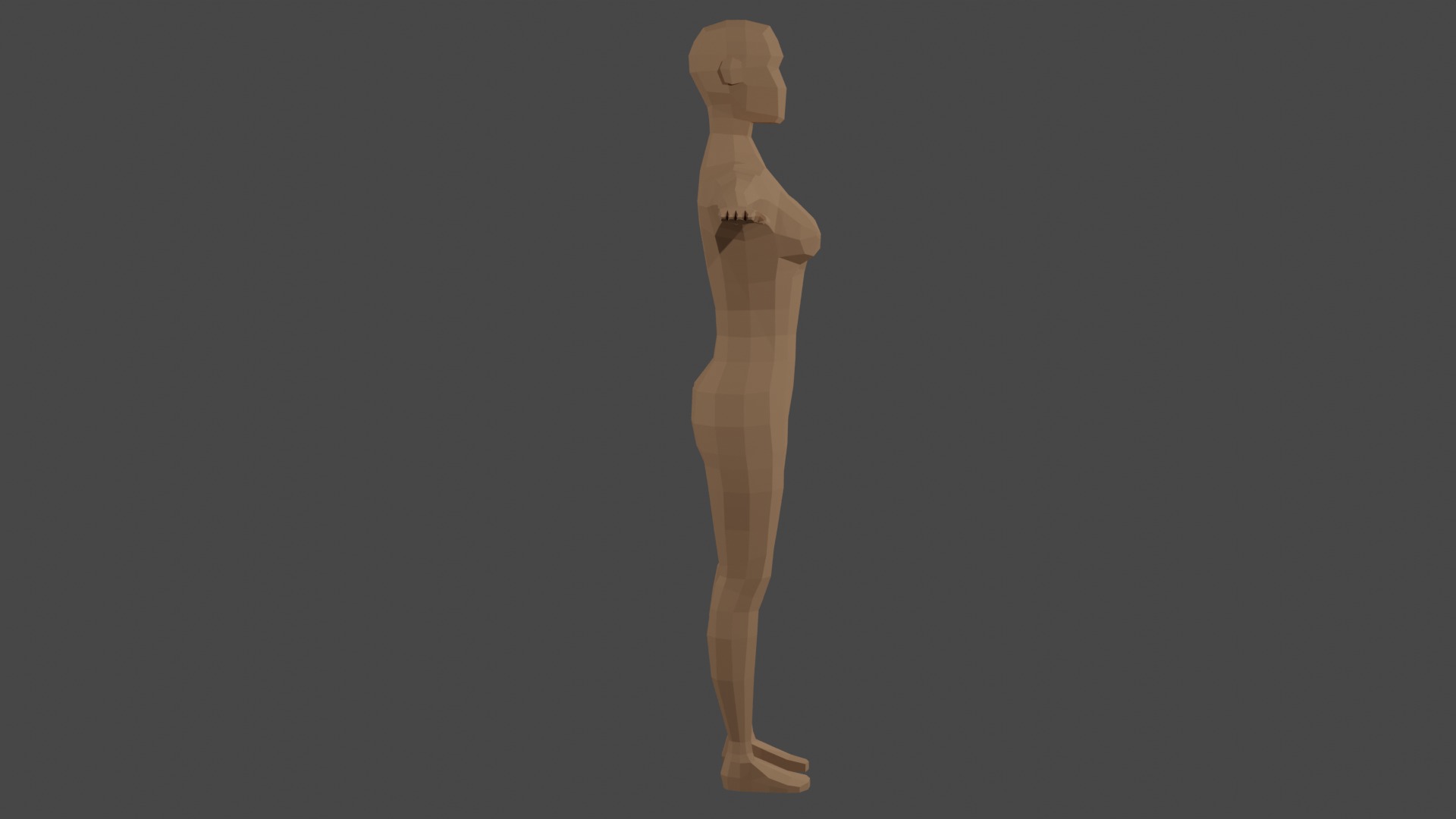 Low Poly Female Stylized Character  Free low-poly 3D model_2