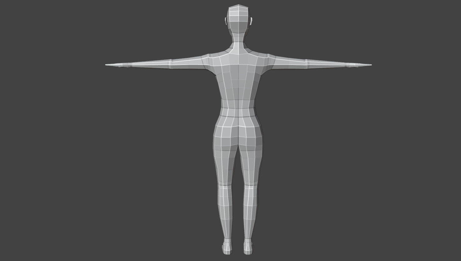 Low Poly Female Stylized Character  Free low-poly 3D model_15