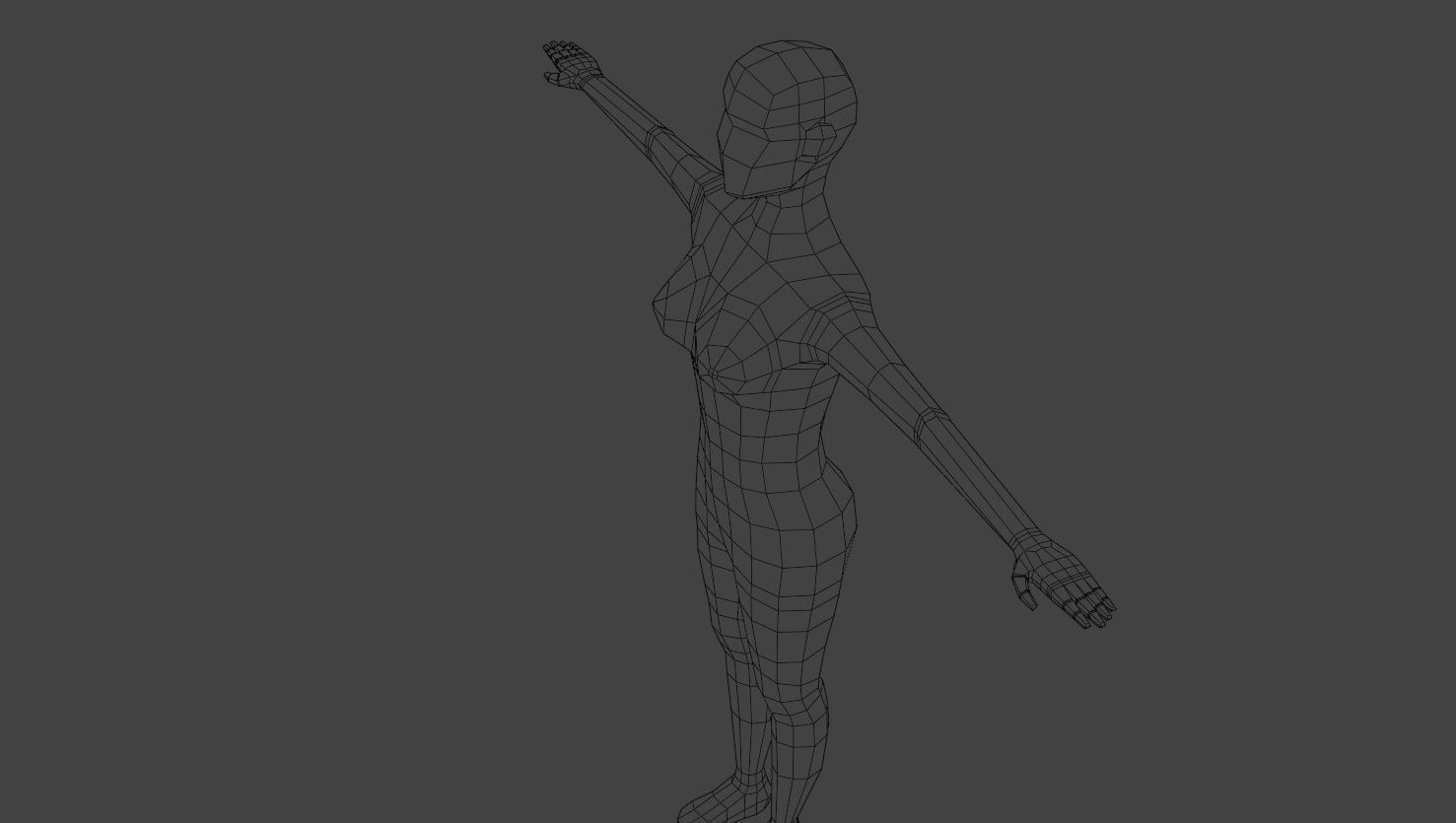 Low Poly Female Stylized Character  Free low-poly 3D model_17