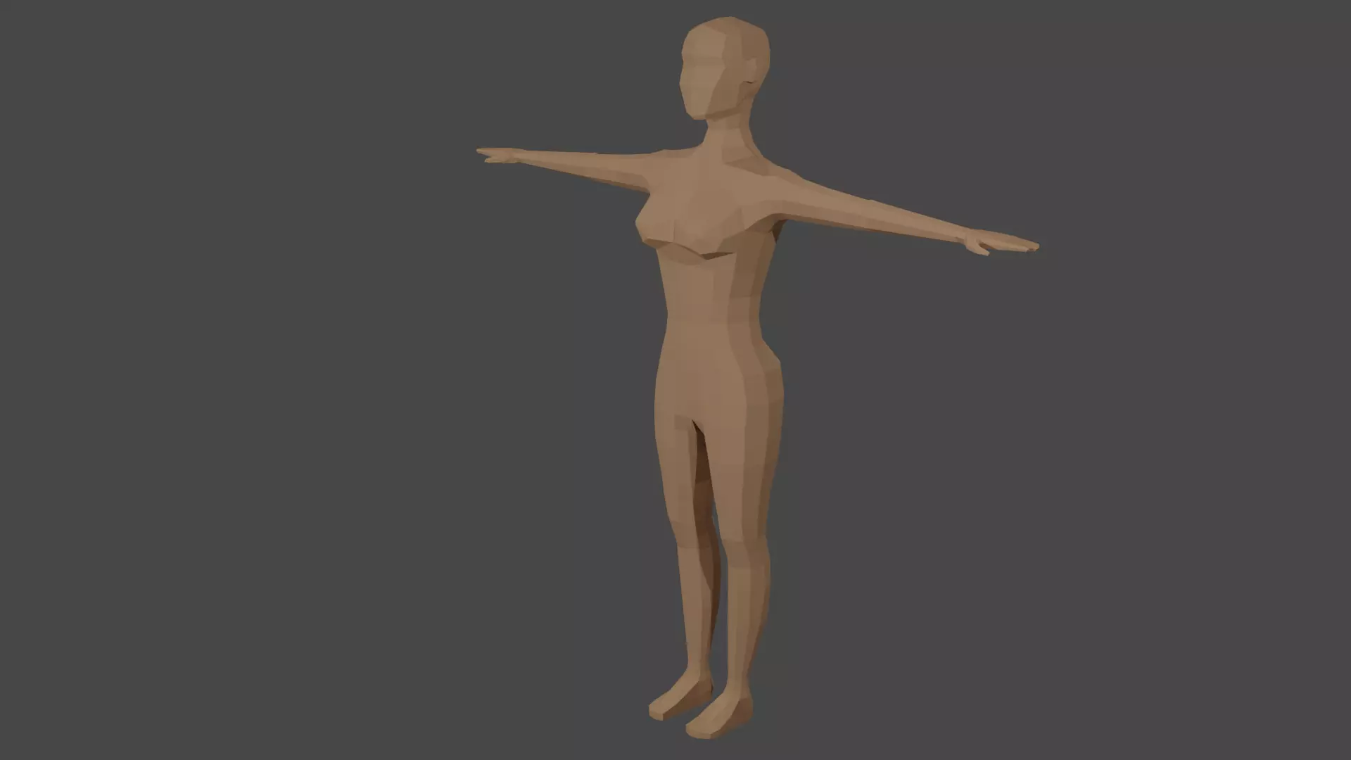 Low Poly Female Stylized Character  Free low-poly 3D model_0