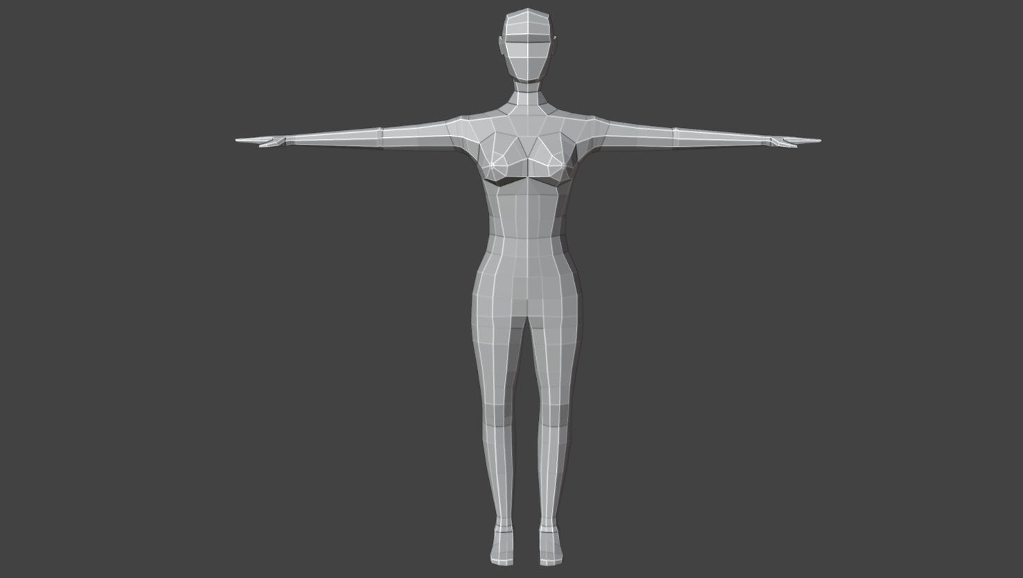 Low Poly Female Stylized Character  Free low-poly 3D model_8