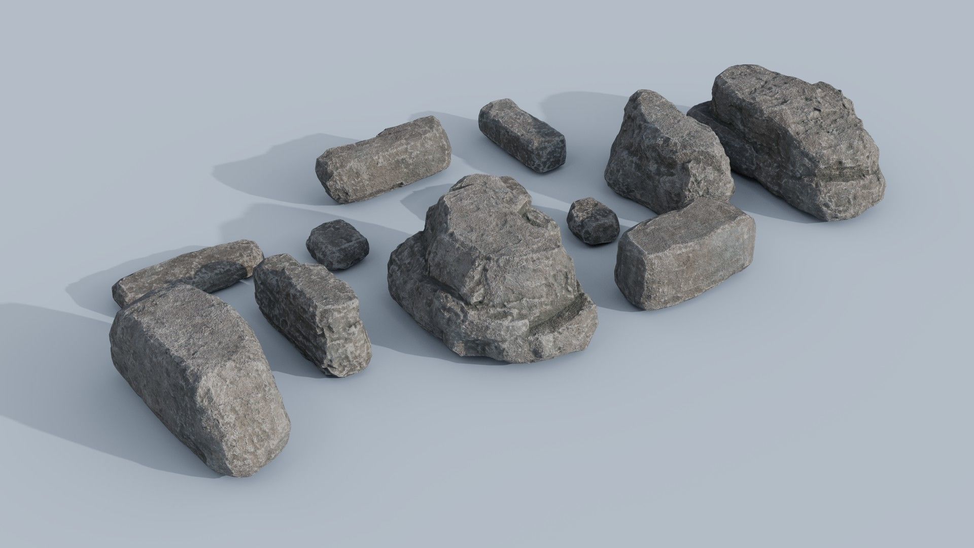  Rock Pack Vol 01 Low-poly 3D model_5