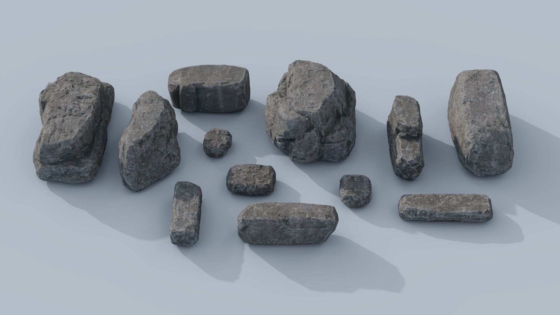  Rock Pack Vol 01 Low-poly 3D model_2