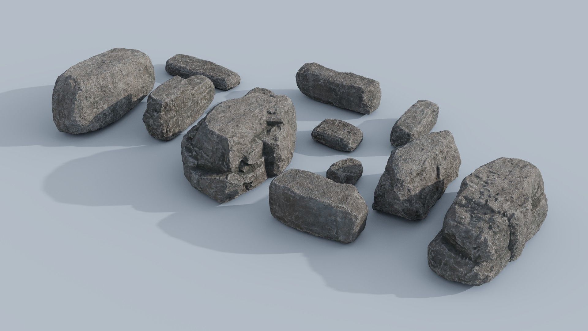  Rock Pack Vol 01 Low-poly 3D model_6