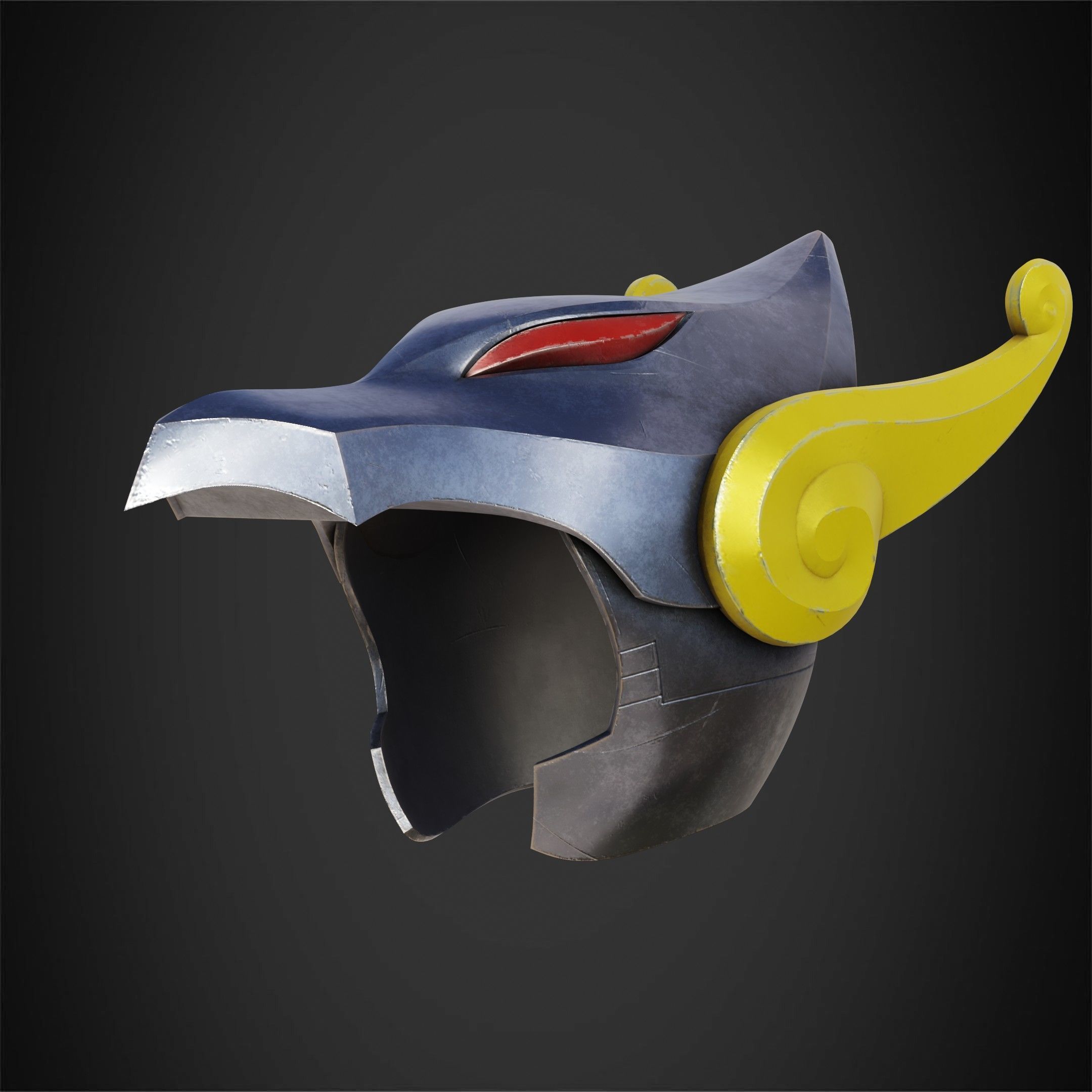 Saint Seiya Pegasus Seiya Helmet for Cosplay 3D print model_3