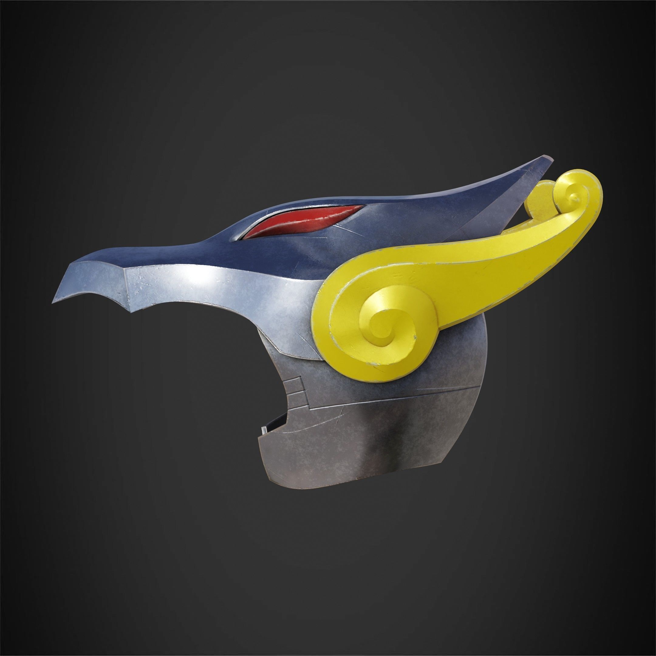 Saint Seiya Pegasus Seiya Helmet for Cosplay 3D print model_4