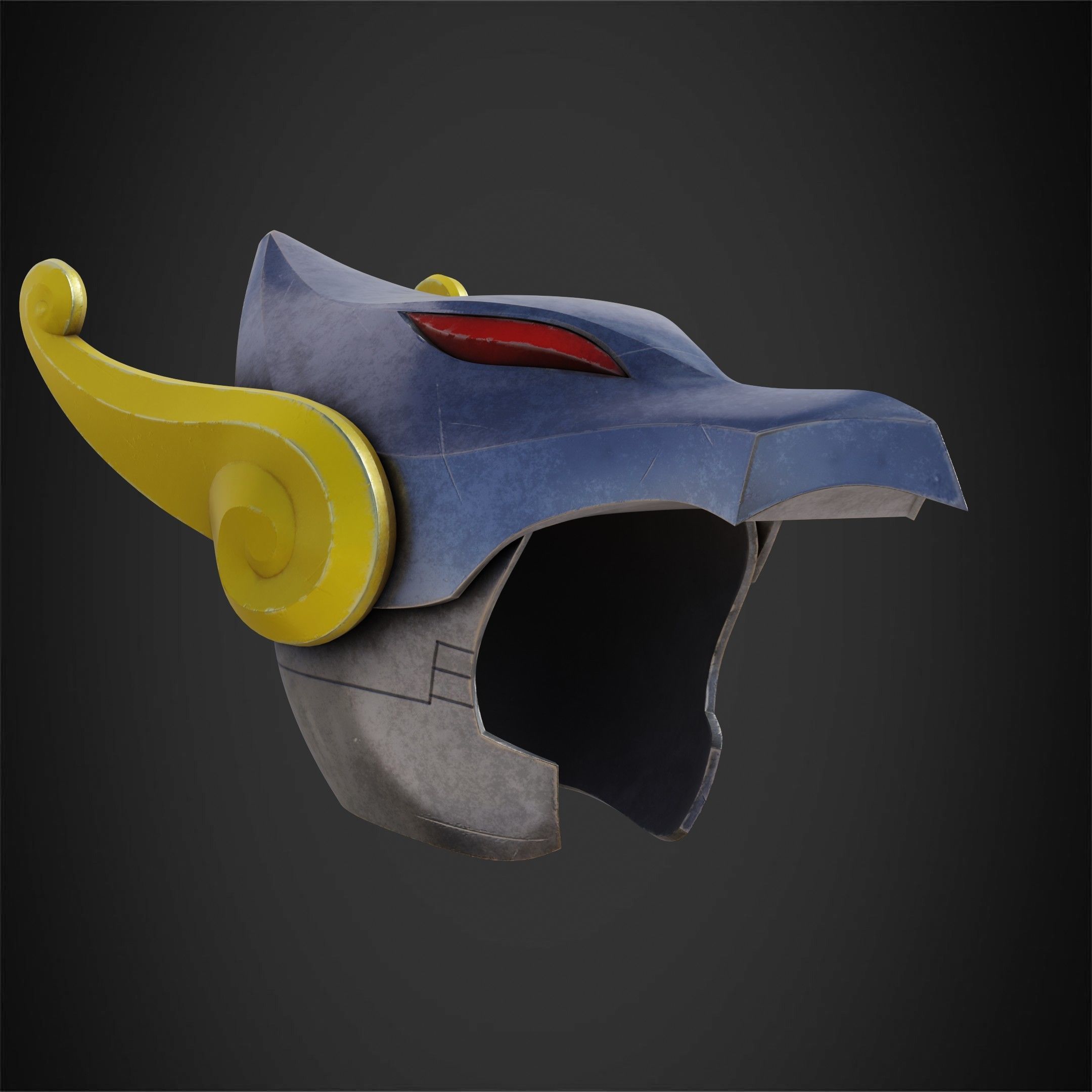 Saint Seiya Pegasus Seiya Helmet for Cosplay 3D print model_9