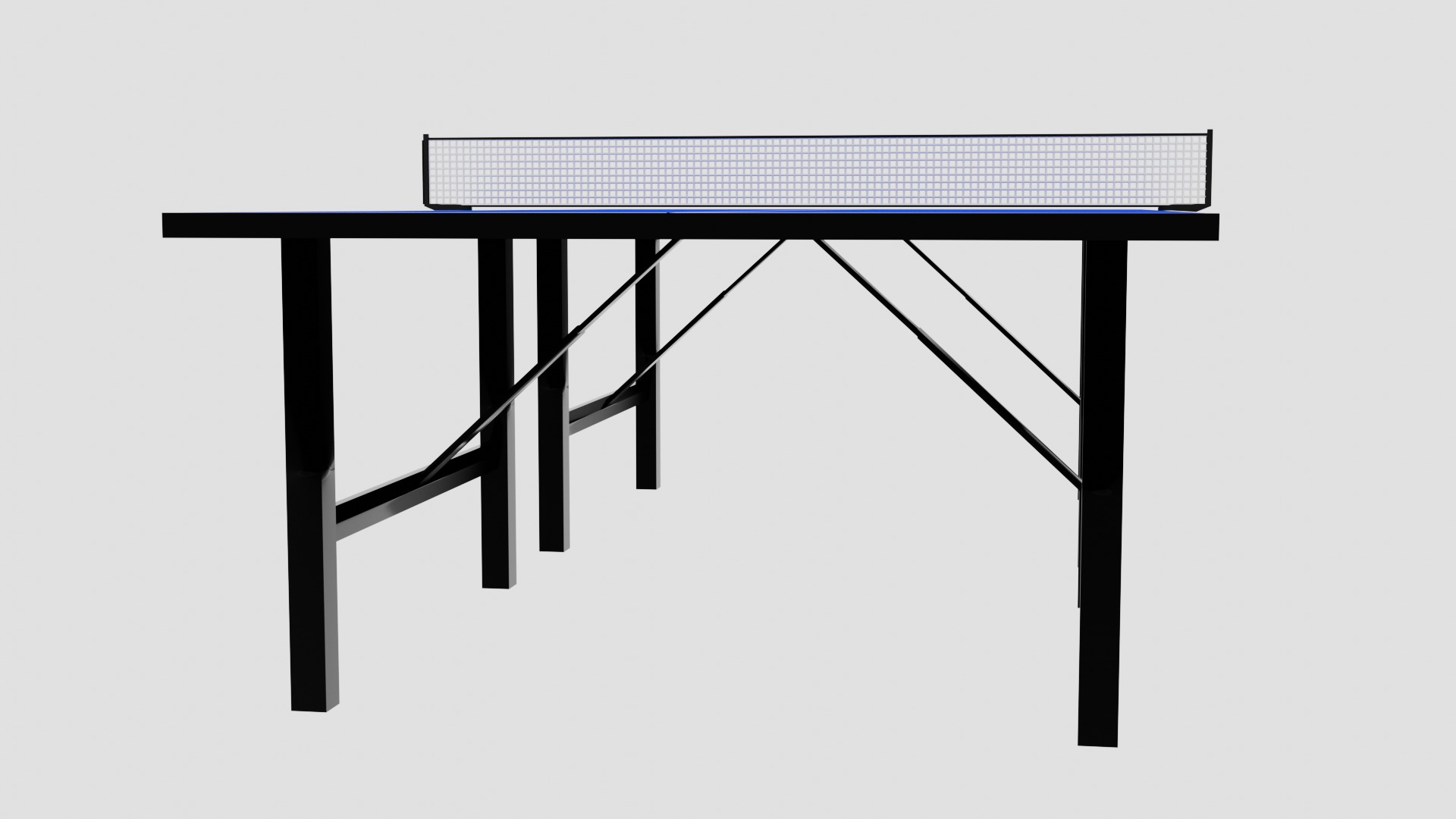 Table Tennis Table  3D model_4