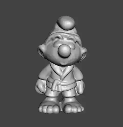 KARATE SMURF 1980 PVC PLASTIC SUPERHERO FIGURE MINIATURE TOY