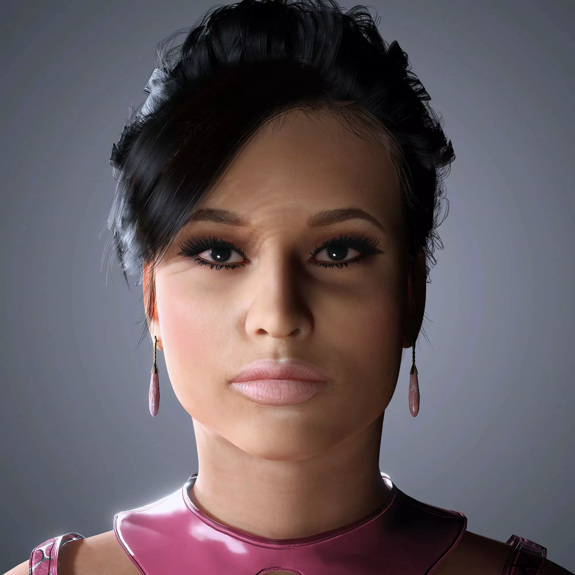 Nicki Minaj Character 3D Model Low-poly 3D model