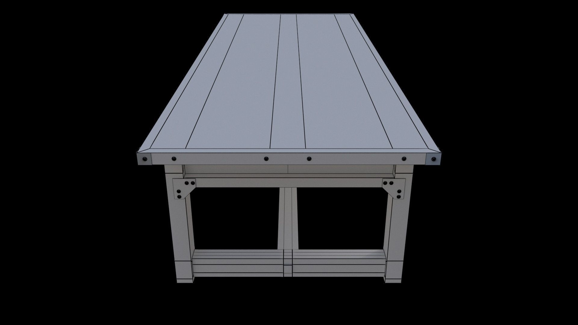 Tablewood 3D model_6