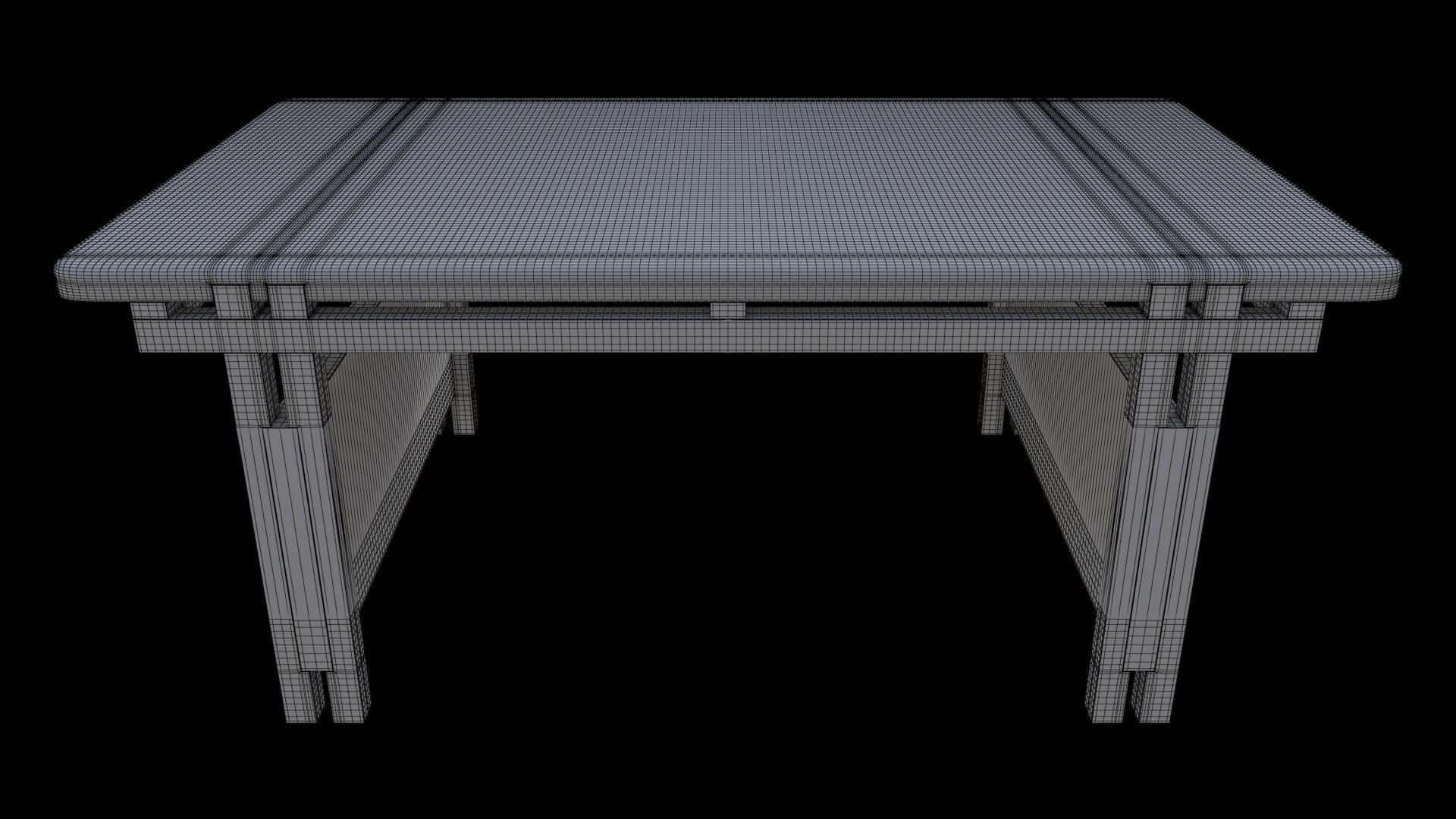 TablewoodB 3D model_6