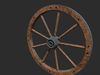 Wagon wheel 3D model_1