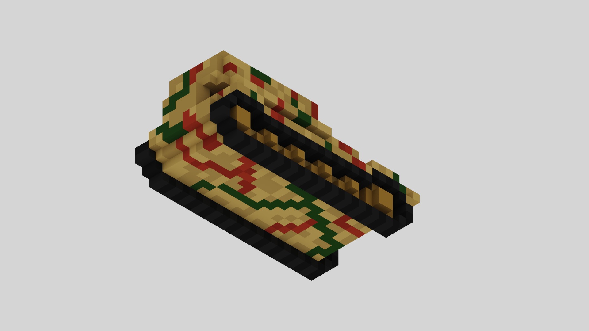 Jagdpanzer Elefant Tank Voxel Low-poly 3D model_10
