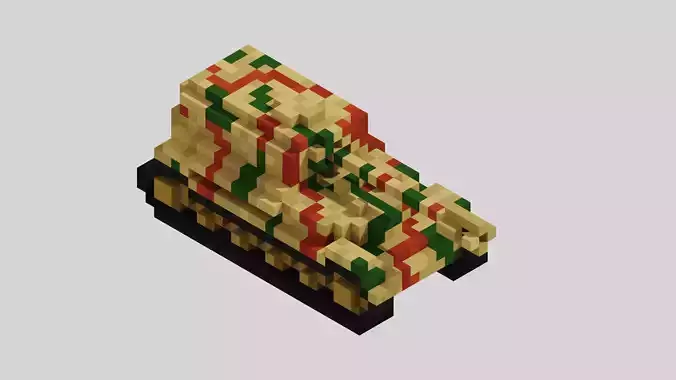 Jagdpanzer Elefant Tank Voxel