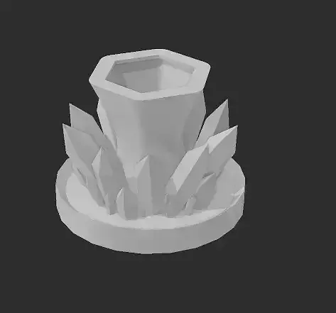 crystal wand holder with gems