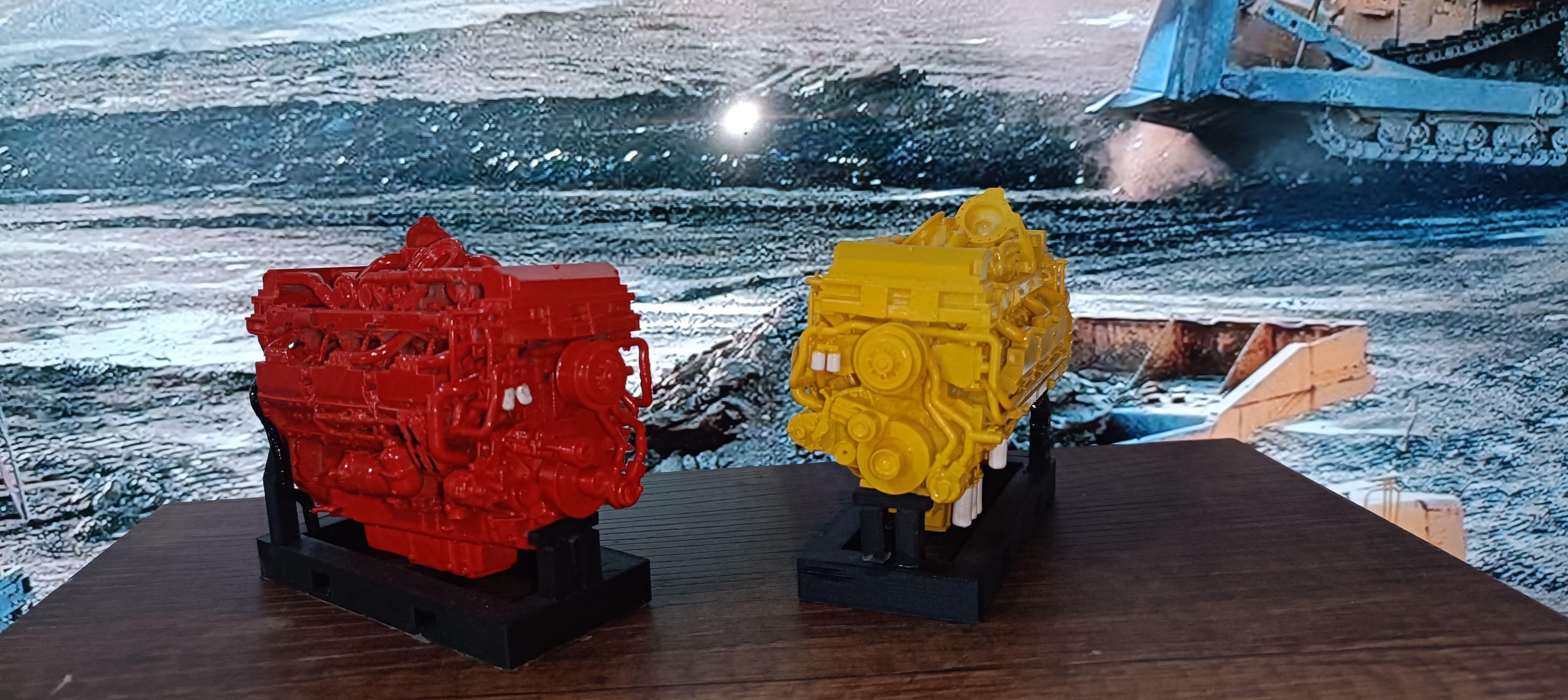 CUMMINS QSK78 MCRS DIESEL ENGINE 3D print model_28