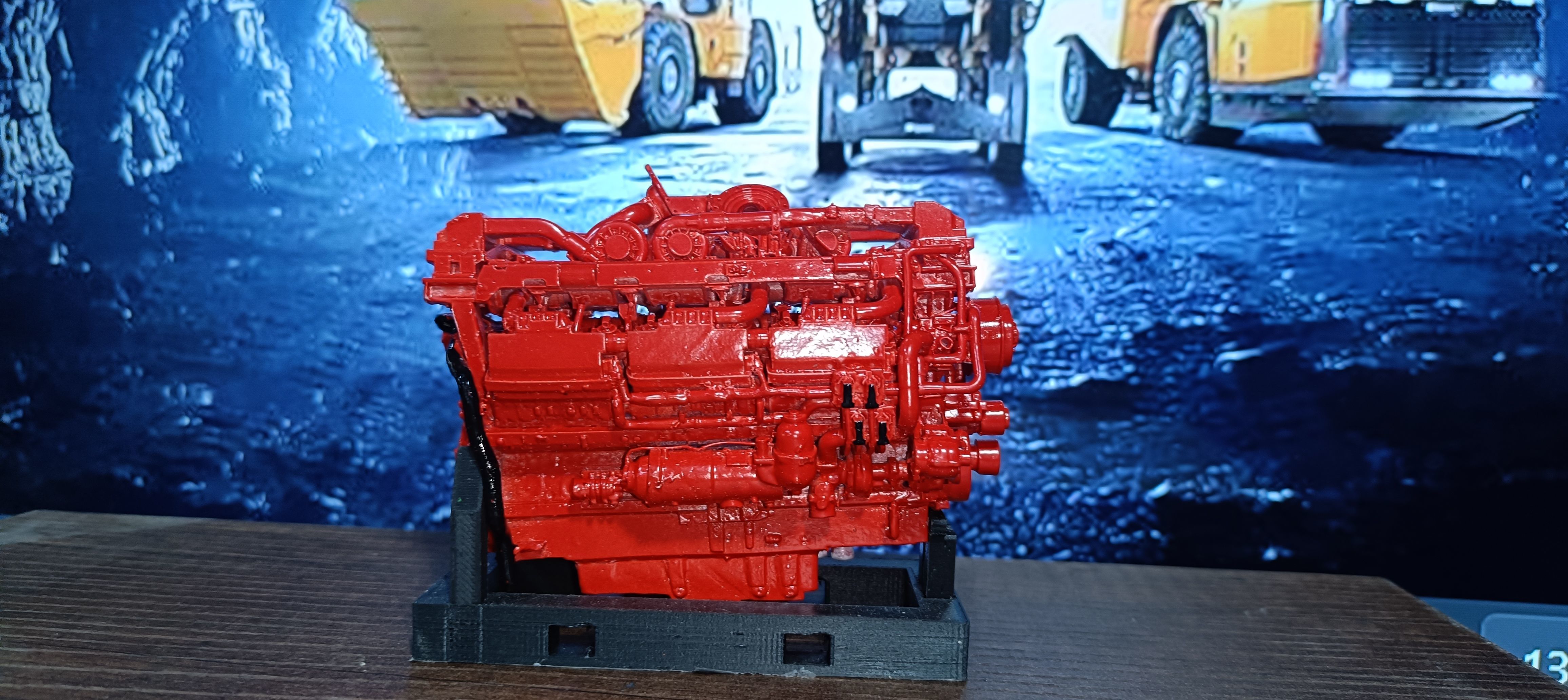 CUMMINS QSK78 MCRS DIESEL ENGINE 3D print model_23