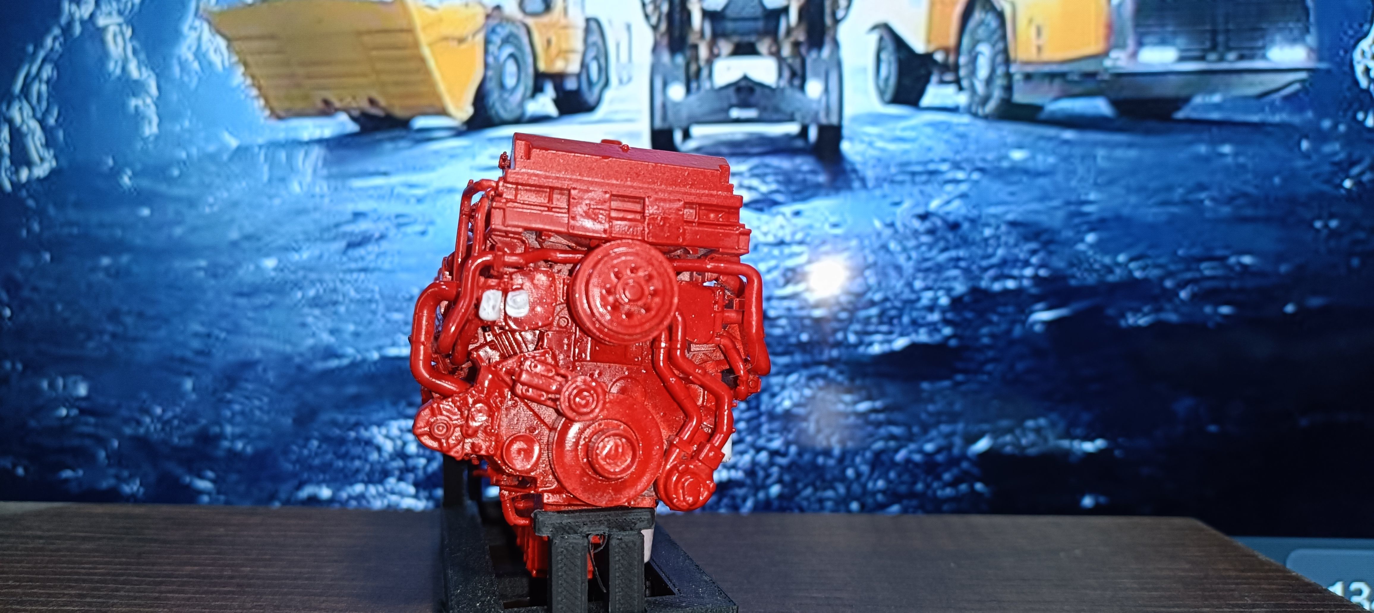 CUMMINS QSK78 MCRS DIESEL ENGINE 3D print model_25