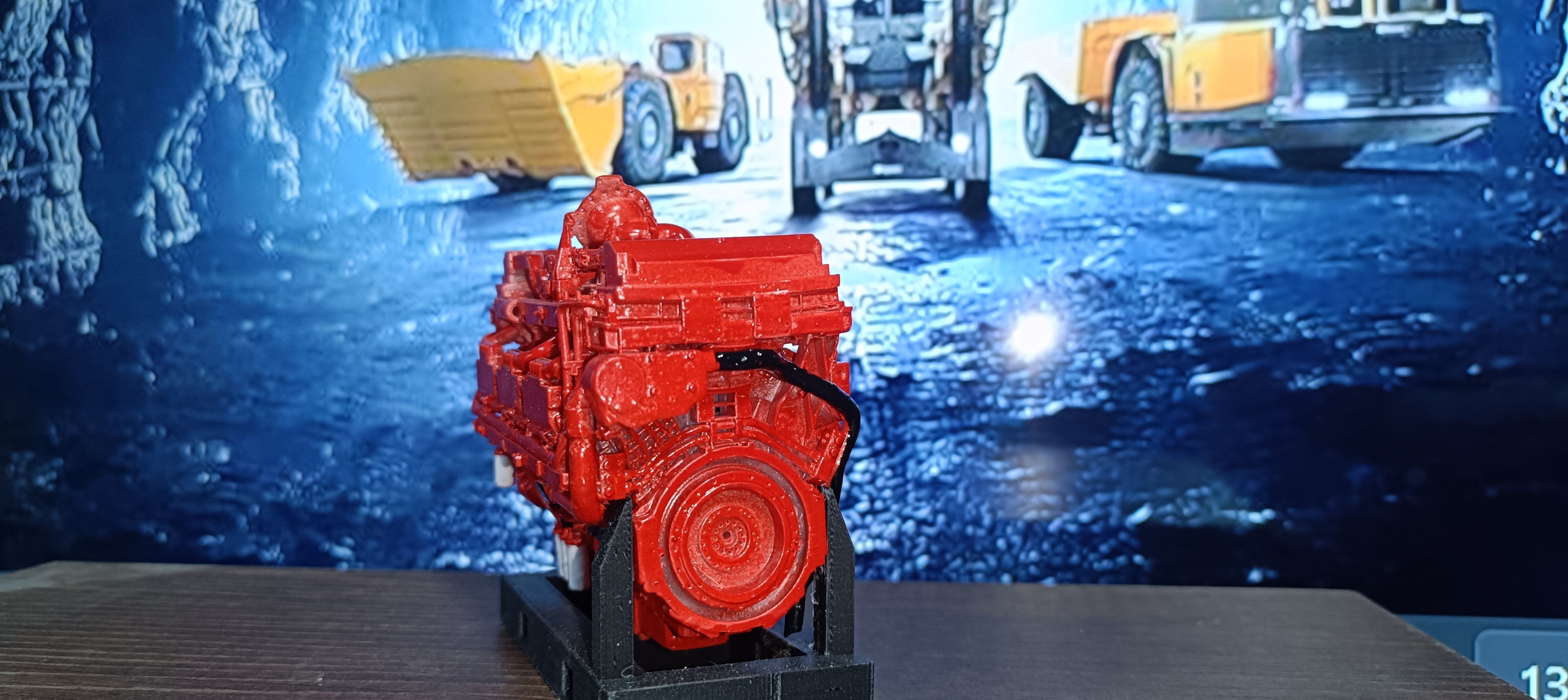 CUMMINS QSK78 MCRS DIESEL ENGINE 3D print model_27