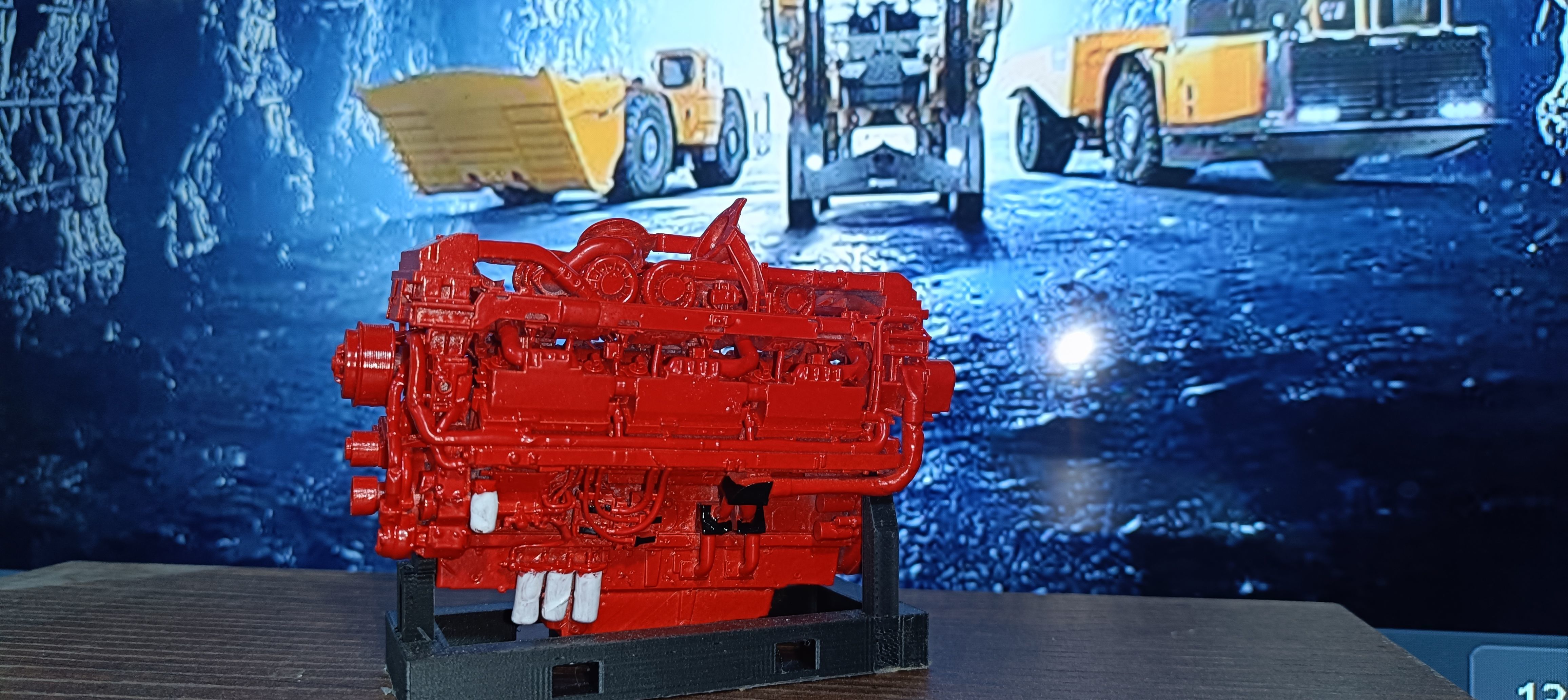 CUMMINS QSK78 MCRS DIESEL ENGINE 3D print model_26