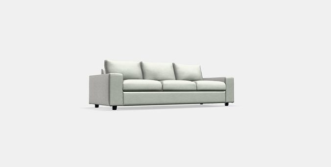 VIMLE 3-seat sofa 33 Low-poly 3D model