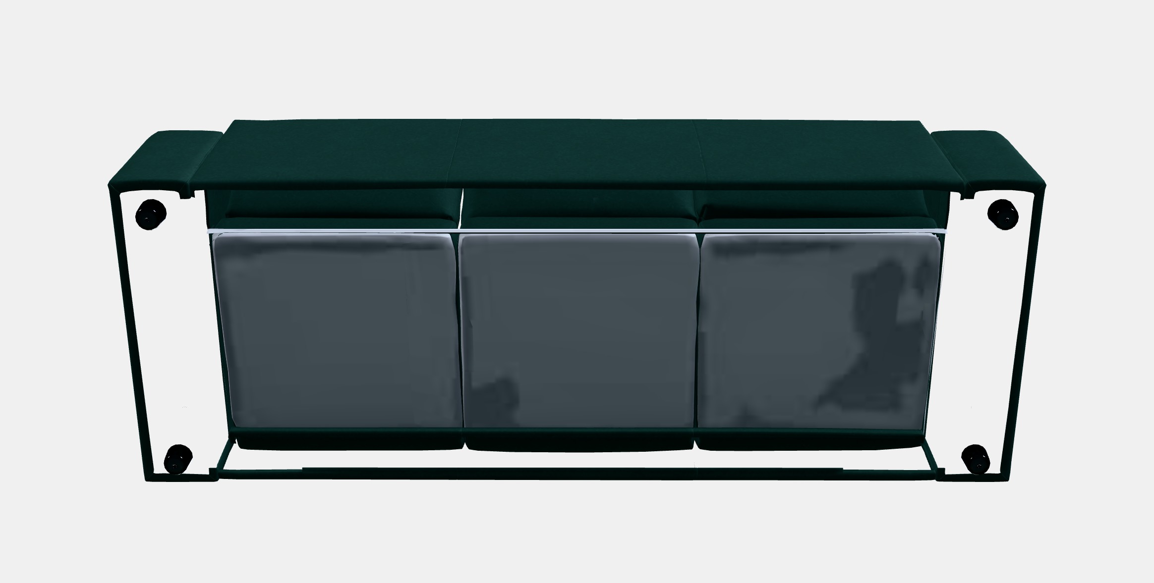 VIMLE 3-seat sofa 34 Low-poly 3D model_8