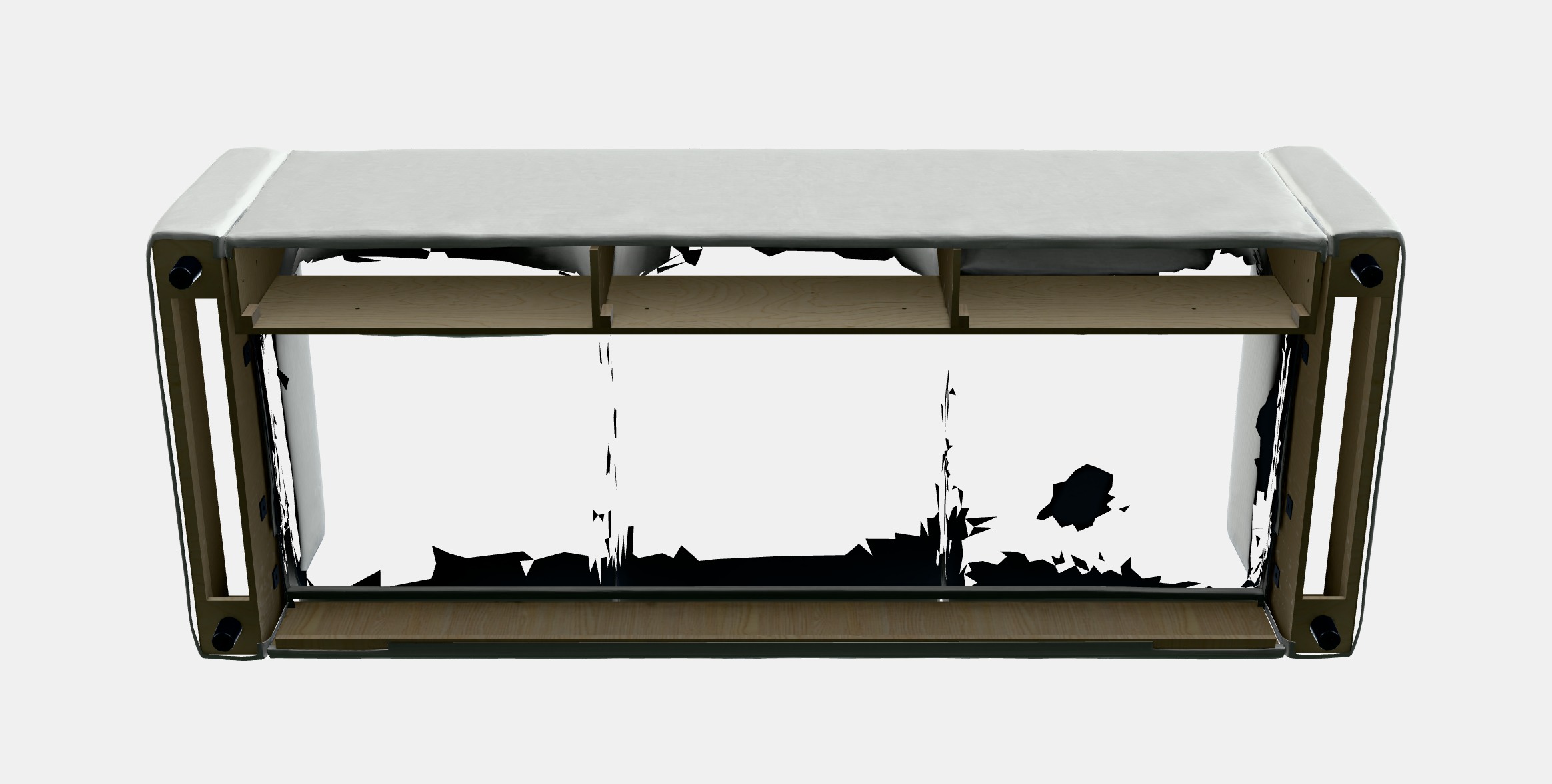 VIMLE 3-seat sofa 35 Low-poly 3D model_7