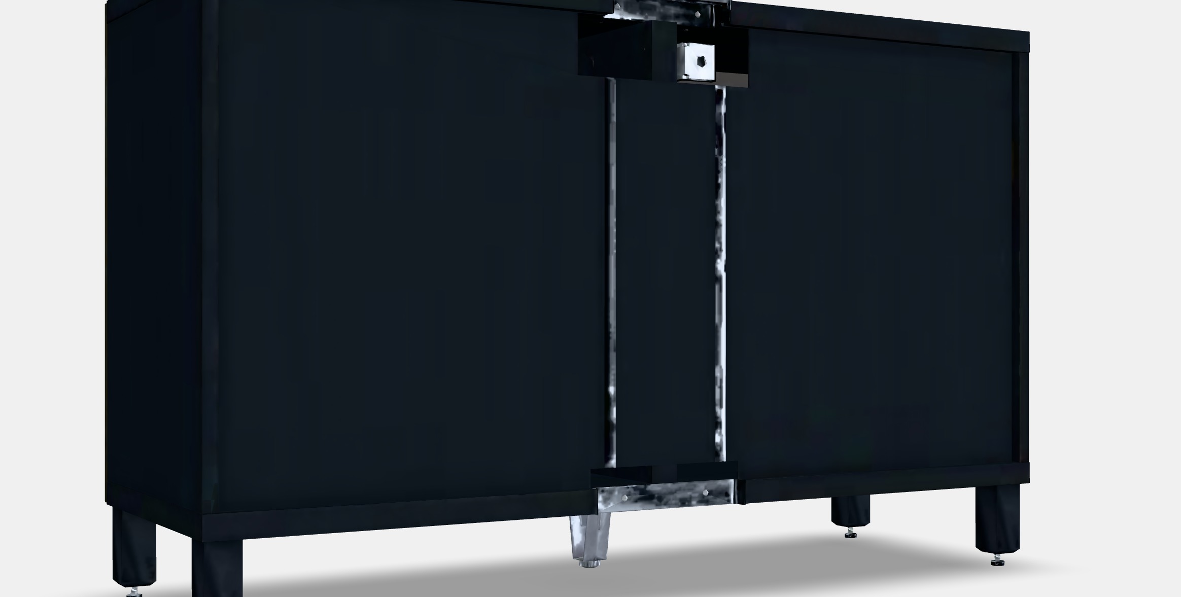 BESTA Storage combination with doors 77 Low-poly 3D model_4