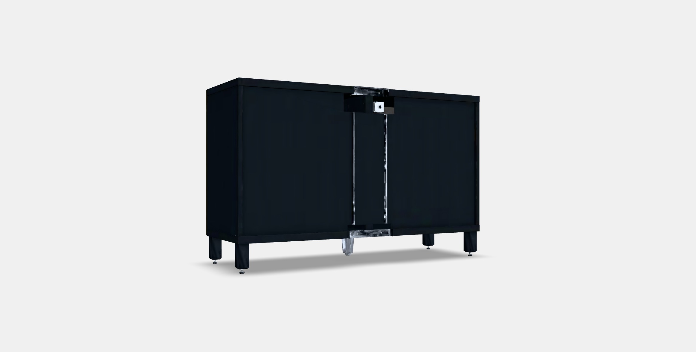 BESTA Storage combination with doors 77 Low-poly 3D model_16