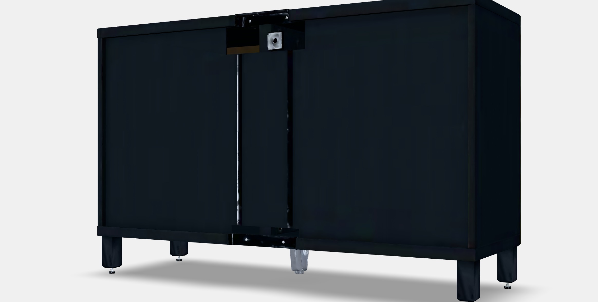 BESTA Storage combination with doors 77 Low-poly 3D model_5