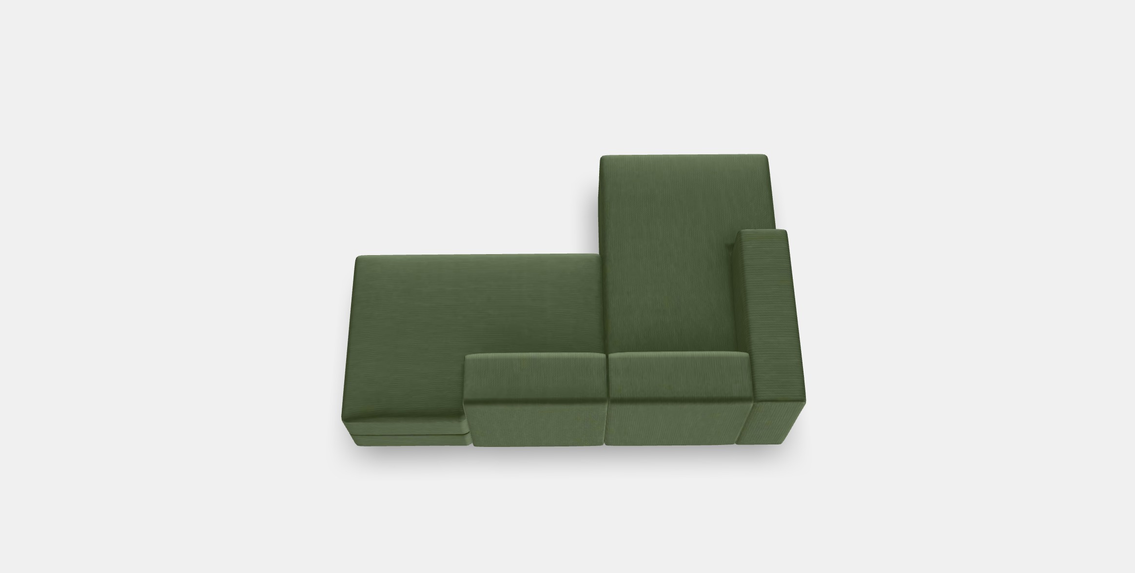 JATTEBO Lounger modules Low-poly 3D model_2