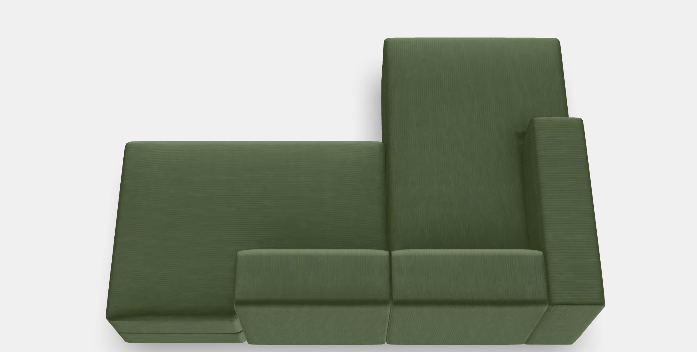 JATTEBO Lounger modules Low-poly 3D model_4