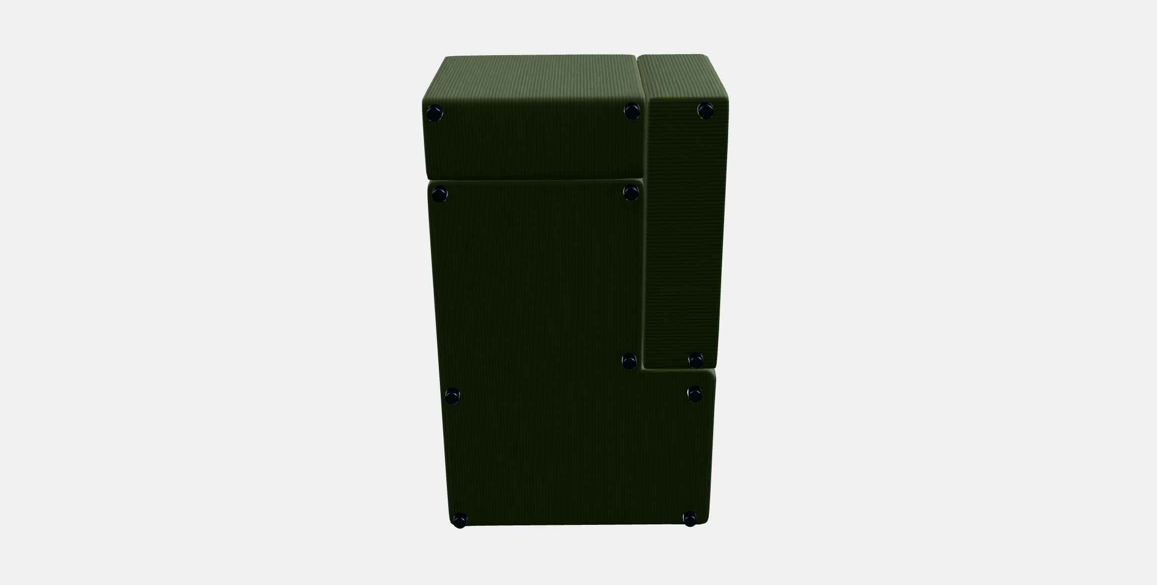 JATTEBO Chaise longue module left 1 Low-poly 3D model_7