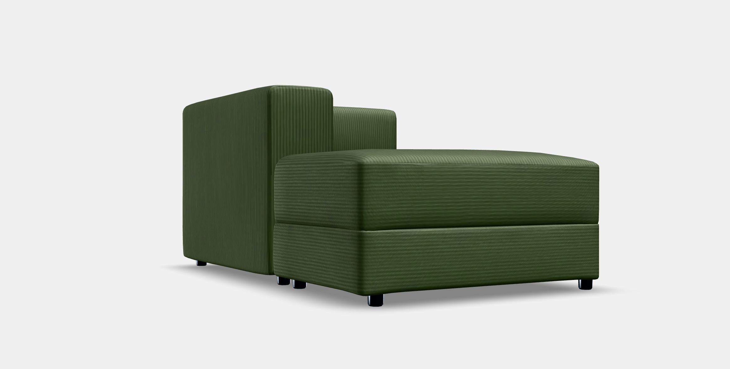 JATTEBO Chaise longue module left 1 Low-poly 3D model_9