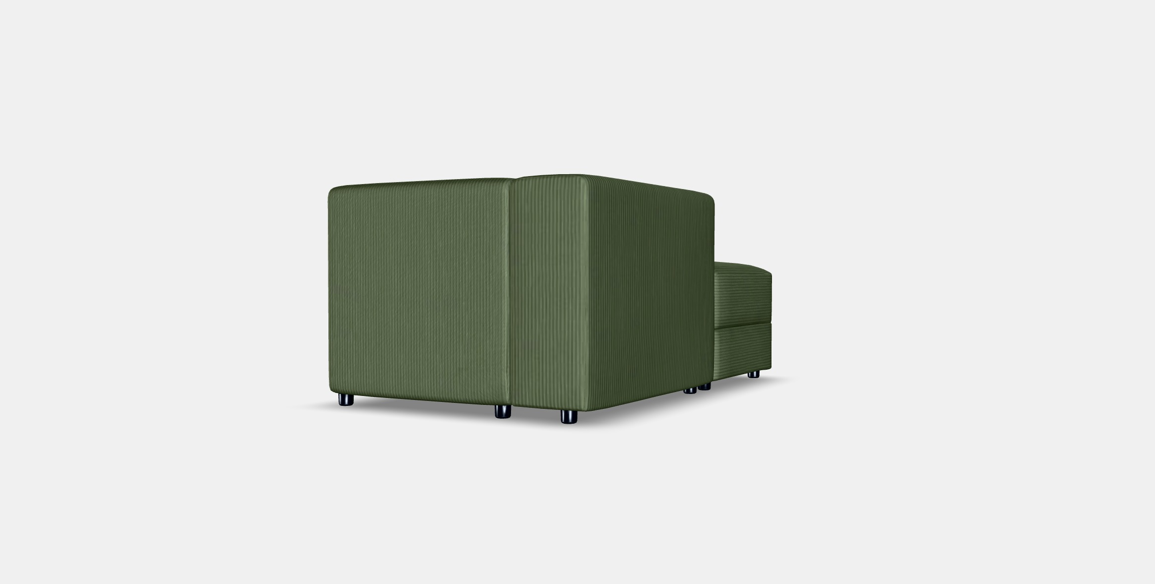 JATTEBO Chaise longue module left 1 Low-poly 3D model_3